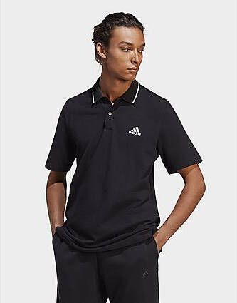 Adidas Essentials Piqué Small Logo Poloshirt Black- Heren