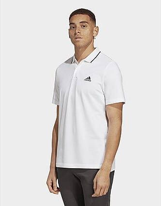 Adidas Essentials Piqué Small Logo Poloshirt White- Heren