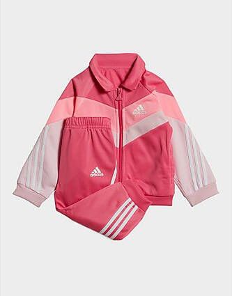 Adidas Future Icons Shiny Trainingspak Pulse Magenta Beam Pink Clear Pink White