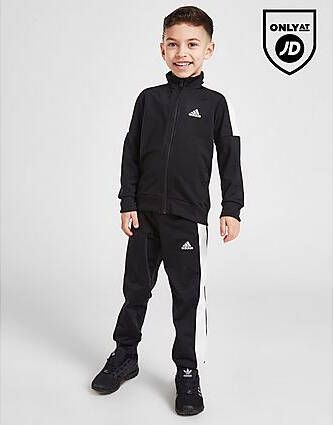 Adidas Linear Poly Tracksuit Children Black Kind
