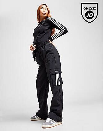 Adidas Originals 3-Stripes Cargo Pants Black- Dames