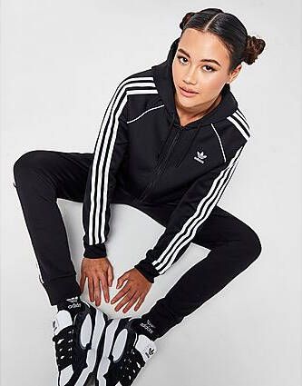 Adidas Originals 3-Stripes Full Zip Hoodie BLACK- Dames