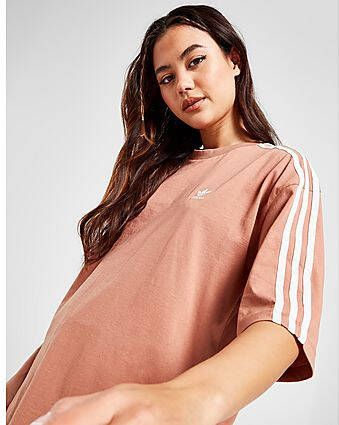 Adidas Originals 3-Stripes Oversized T-Shirt Pink- Dames