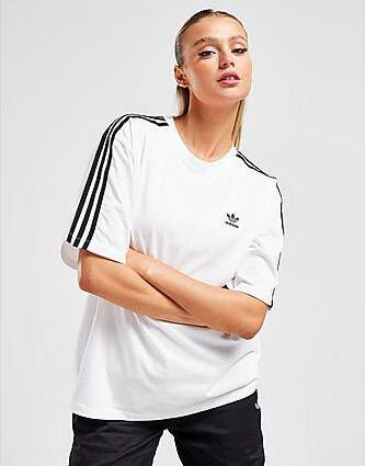 Adidas Originals 3-Stripes Oversized T-Shirt White- Dames