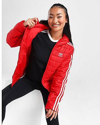 Adidas Originals 3-Stripes Slim Padded Jacket Red- Dames