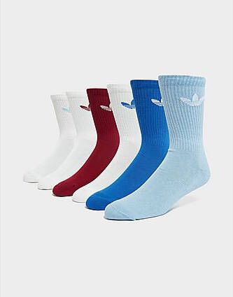 Adidas Originals 6-Pack Trefoil Cushion Crew Socks Multi- Dames