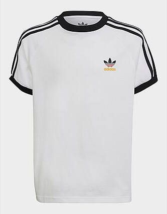 Adidas Originals Adicolor 3-Stripes T-shirt White Black Team Power Red Team Colleg Gold