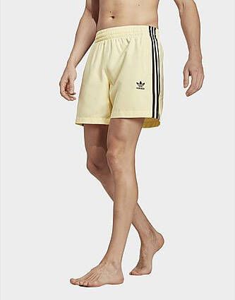 Adidas Originals Adicolor 3-Stripes Zwemshort Almost Yellow Black- Heren