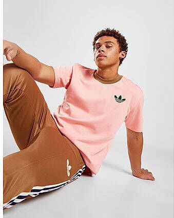Adidas Originals Adicolor '70s Large Trefoil T-Shirt PINK- Heren