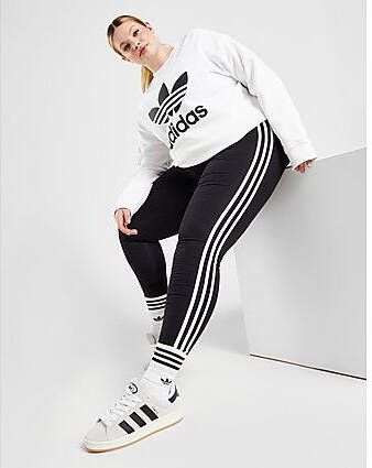Adidas Originals 3-Stripes Plus Size Leggings Black- Dames