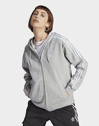 Adidas Originals Adicolor Classics 3-Stripes Ritshoodie Medium Grey Heather- Dames