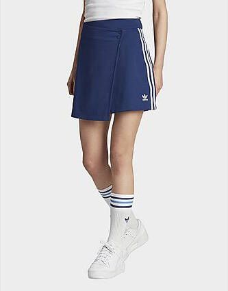 Adidas Originals Adicolor Classics 3-Stripes Short Wrapping Rok Dark Blue White- Dames