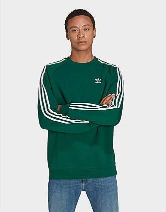 Adidas Originals Adicolor Classics 3-Stripes Sweatshirt Dark Green- Heren