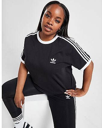 Adidas Originals Adicolor Classics 3-Stripes T-shirt (Grote Maat) Black- Dames