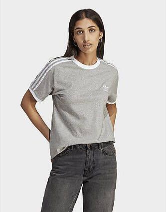 Adidas Originals Adicolor Classics 3-Stripes T-shirt Medium Grey Heather- Dames
