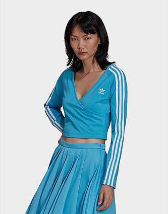 Adidas Originals Adicolor Classics Cropped Longsleeve App Sky Rush- Dames