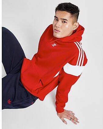 Adidas Originals Adicolor Classics Cut Line Hoodie Better Scarlet- Heren