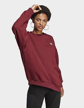 Adidas Originals Adicolor Classics Oversized Sweatshirt Shadow Red- Dames
