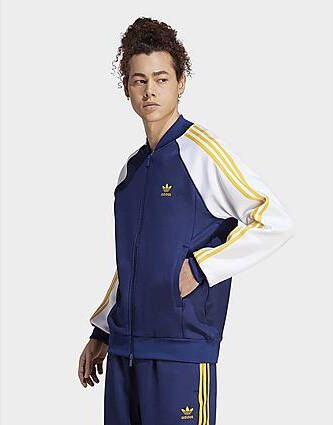 Adidas Originals Adicolor Classics+ SST Trainingsjack Dark Blue Crew Yellow White- Heren
