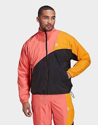 Adidas Originals Adicolor Colorblock Sportjack Black Semi Turbo Bright Orange- Heren