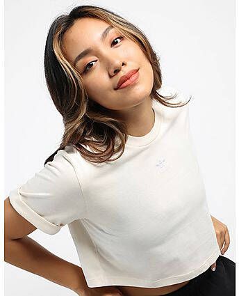 Adidas Originals Adicolor Essentials Cropped T-shirt Wonder White- Dames