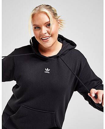 Adidas Originals Plus Size Essential Overhead Hoodie Black- Dames