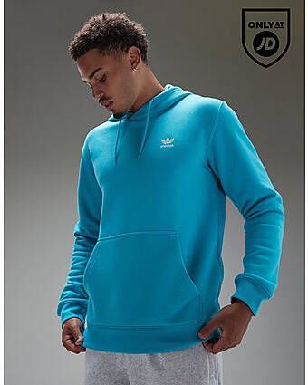 Adidas Originals Trefoil Essential Fleece Hoodie Blue- Heren