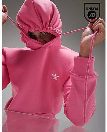 Adidas Originals Trefoil Essential Fleece Hoodie Pink Heren