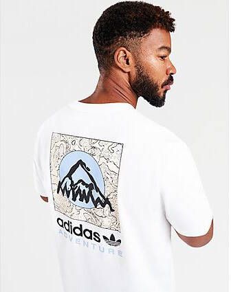 Adidas Originals Adventure Mountain Back T-shirt White- Heren