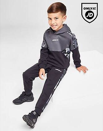 Adidas Originals Camo Overhead Tracksuit Children Black
