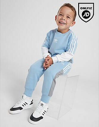 Adidas Originals Chevron Colour Block Crew Tracksuit Infant Blue