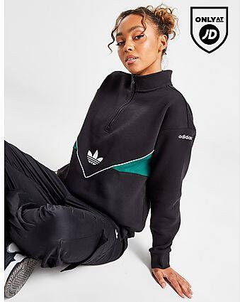 Adidas Originals Colorado 1 4 Zip Hoodie Dames Black- Dames
