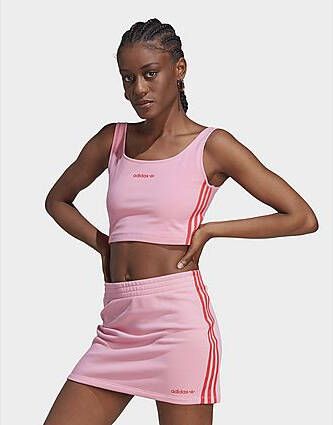 Adidas Originals Crop Tanktop Semi Pink Glow- Dames
