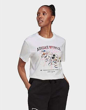 Adidas Originals Disney Graphic T-shirt White- Dames