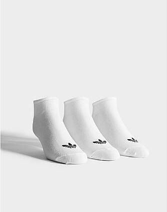 Adidas Originals Trefoil Liner Socks 3 Pairs White Black Black- Dames