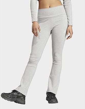 Adidas Originals Essentials Rib Flared Broek Medium Grey Heather- Dames