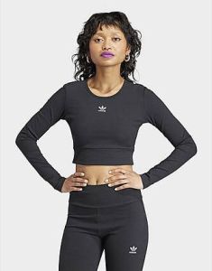 Adidas Originals Essentials Rib Longsleeve Black- Dames