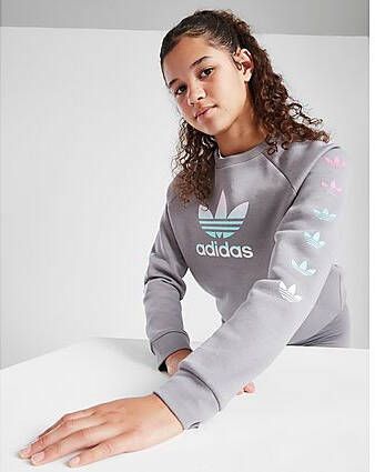 Adidas Originals ' Fade Trefoil Crew Sweatshirt Junior Grey