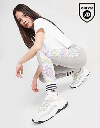 Adidas Originals ' Monogram Panel Leggings Junior Grey Kind