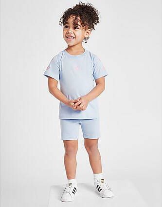 Adidas Originals ' Trefoil T-Shirt Cycle Shorts Set Infant BLUE