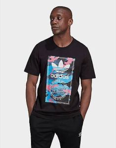 Adidas Originals Graphic Camo T-shirt Black- Heren