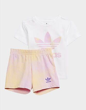 Adidas Originals Graphic Logo Short en T-shirt Set White