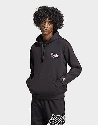Adidas Originals Graphics Hack the Elite Hoodie Black- Heren