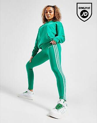 Adidas Originals Linear High Waist Leggings Green- Dames