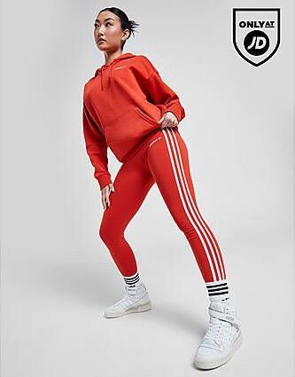 Adidas Originals Linear High Waist Leggings Red- Dames