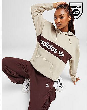 Adidas Originals Linear Hoodie Beige- Dames