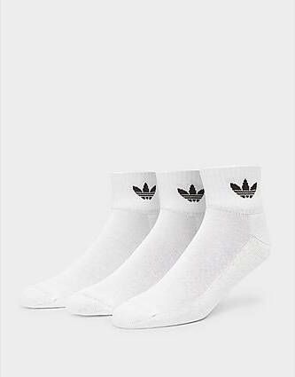 Adidas Originals 3-Pack Crew Socks White White Black- Dames