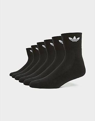 Adidas Originals 6-Pack Quarter Socks Black- Dames
