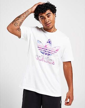 Adidas Originals Palm Infill Trefoil T-Shirt White- Heren