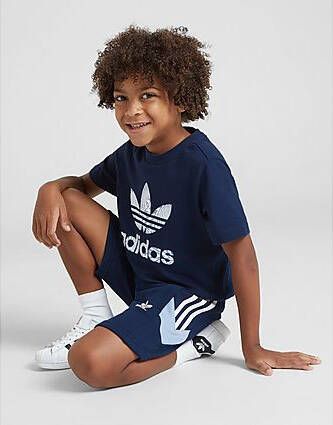 Adidas Originals Rekive T-Shirt Shorts Set Children Navy Kind